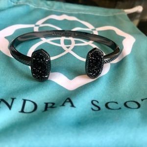 Kendra Scott Gunmetal Drusy Elton